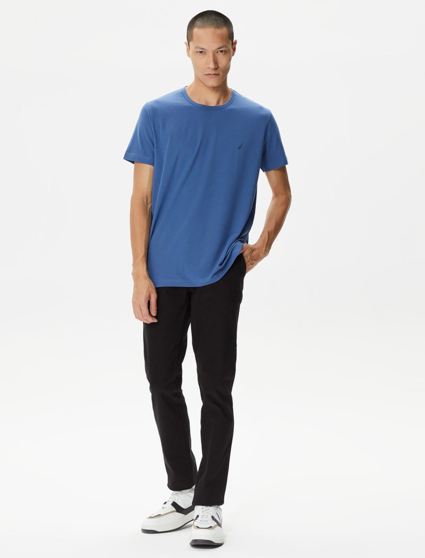 Nautica Erkek Mavi Standart Fit T-Shirt Nautica Erkek Mavi Standart Fit T-Shirt
