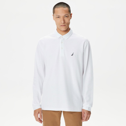 Nautica Erkek Beyaz Classic Fit Uzun Kollu Polo Nautica Erkek Beyaz Classic Fit Uzun Kollu Polo