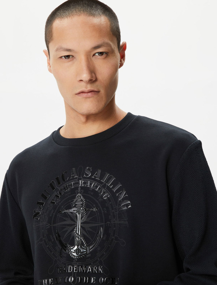 Nautica Erkek Siyah Standart Fit Sweatshirt Nautica Erkek Siyah Standart Fit Sweatshirt