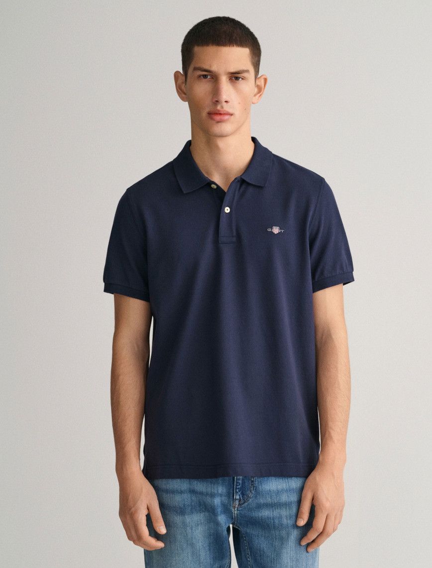 GANT Erkek Lacivert Regular Fit Polo GANT Erkek Lacivert Regular Fit Polo