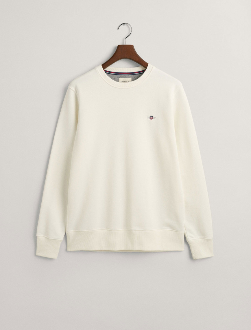GANT Erkek Krem Regular Fit Bisiklet Yaka Sweatshirt GANT Erkek Krem Regular Fit Bisiklet Yaka Sweatshirt