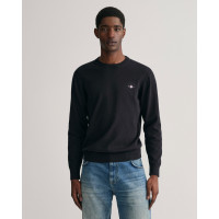 GANT Erkek Siyah Regular Fit Bisiklet Yaka Kazak GANT Erkek Siyah Regular Fit Bisiklet Yaka Kazak