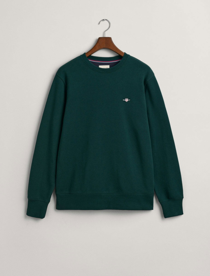 GANT Erkek Yeşil Regular Fit Bisiklet Yaka Sweatshirt GANT Erkek Yeşil Regular Fit Bisiklet Yaka Sweatshirt