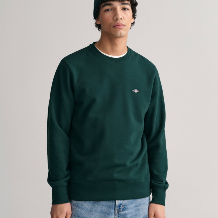 GANT Erkek Yeşil Regular Fit Bisiklet Yaka Sweatshirt GANT Erkek Yeşil Regular Fit Bisiklet Yaka Sweatshirt
