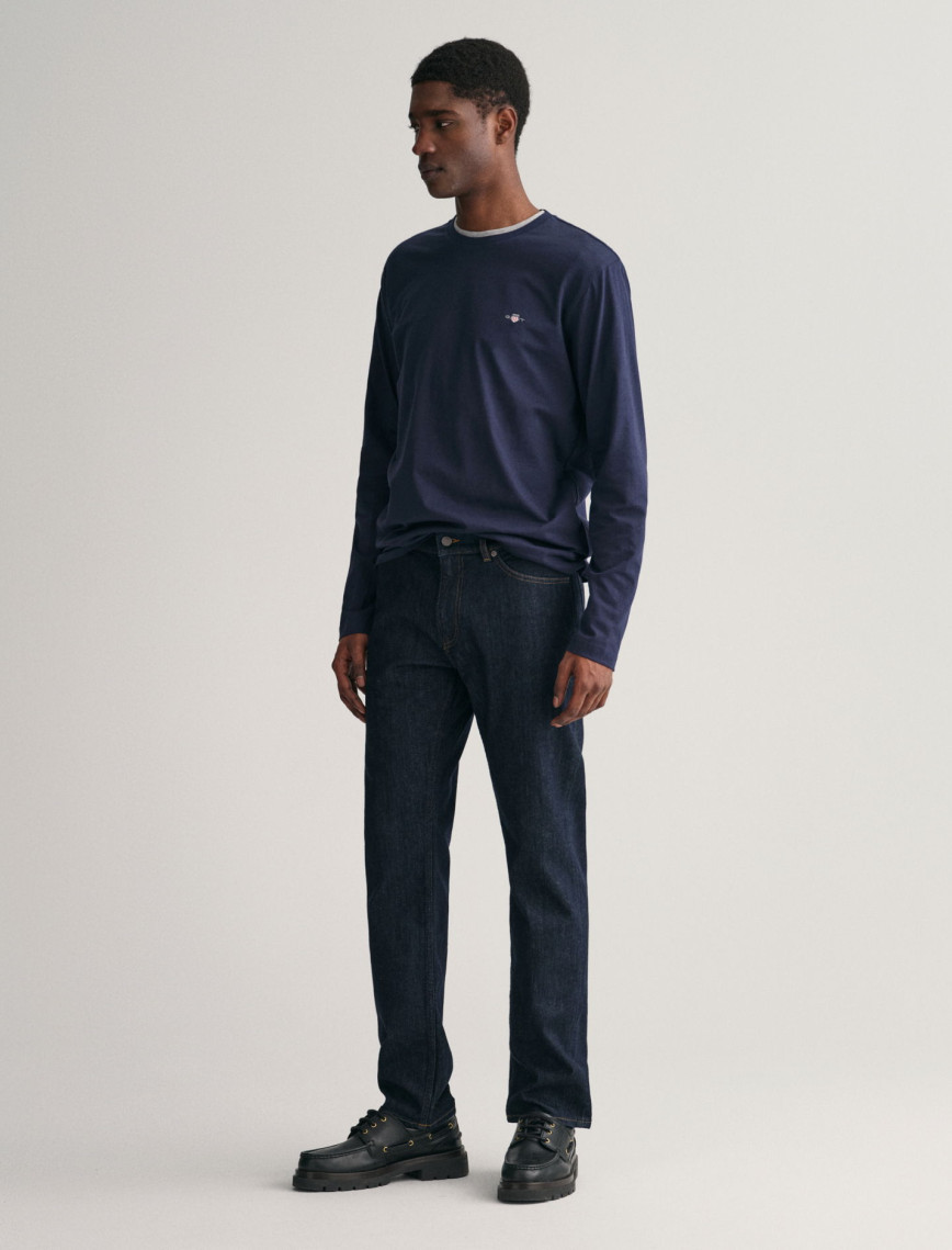GANT Erkek Lacivert Regular Fit Jean GANT Erkek Lacivert Regular Fit Jean
