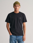 GANT Erkek Siyah Regular Fit Bisiklet Yaka T-Shirt