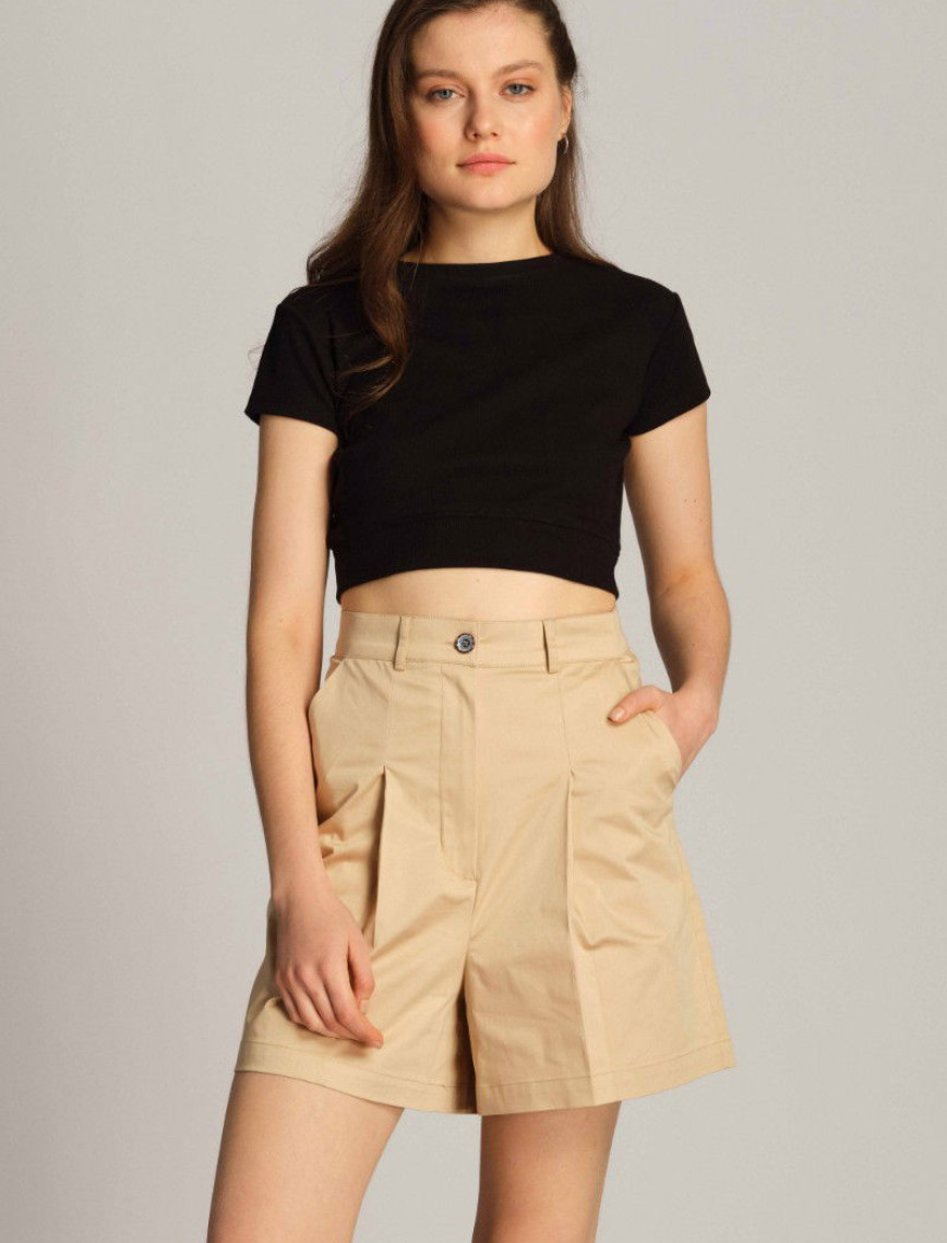 Kadın Bermuda Şort 23673 709 - MACADAMIA Kadın Bermuda Şort 23673 709 - MACADAMIA