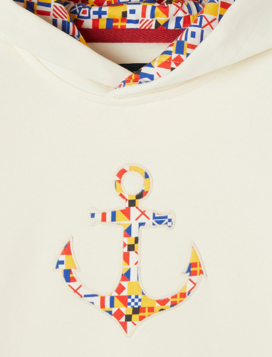 Nautica Erkek Çocuk Beyaz Kapüşonlu Sweatshirt Nautica Erkek Çocuk Beyaz Kapüşonlu Sweatshirt