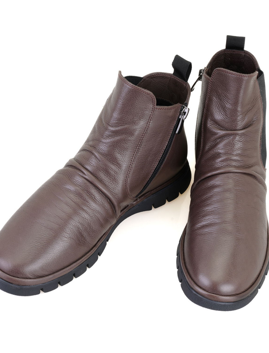 Kadın Kahve Lastikli Deri Bot Kadın Kahve Lastikli Deri Bot