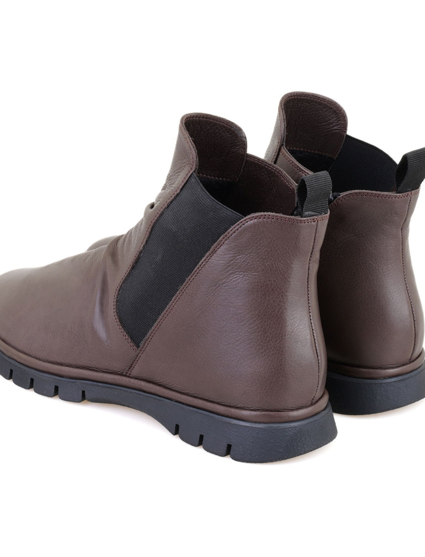 Kadın Kahve Lastikli Deri Bot Kadın Kahve Lastikli Deri Bot