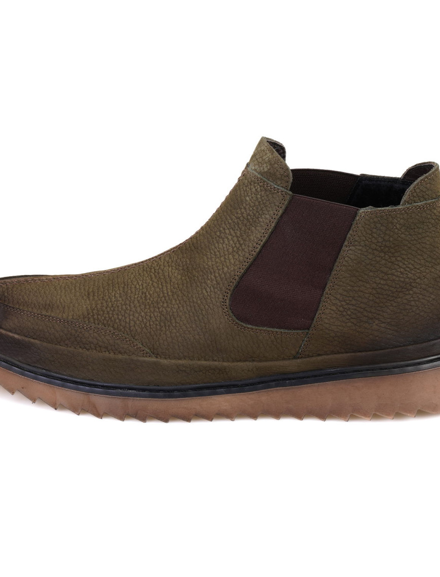 Hope Yeşil Erkek Lastikli Nubuk Deri Bot Hope Yeşil Erkek Lastikli Nubuk Deri Bot