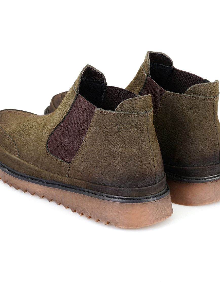 Hope Yeşil Erkek Lastikli Nubuk Deri Bot Hope Yeşil Erkek Lastikli Nubuk Deri Bot