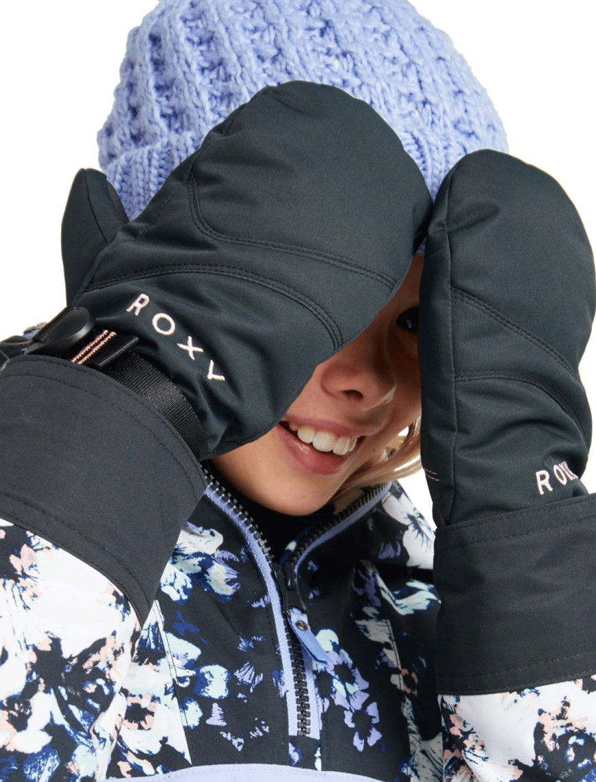 Roxy Kız Çocuk Eldiven Jetty Girl Solid Mitt Siyah Roxy Kız Çocuk Eldiven Jetty Girl Solid Mitt Siyah
