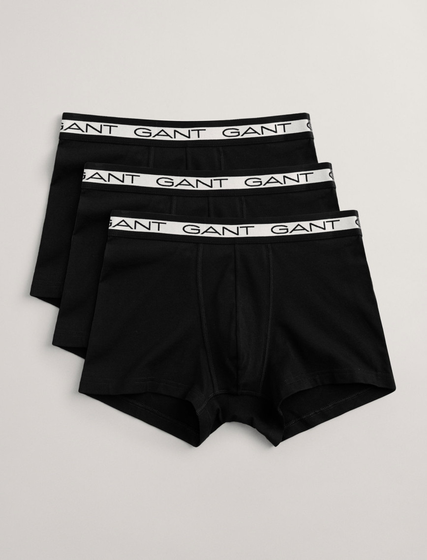GANT Erkek Siyah Slim Fit Logolu 3'lü Boxer GANT Erkek Siyah Slim Fit Logolu 3'lü Boxer
