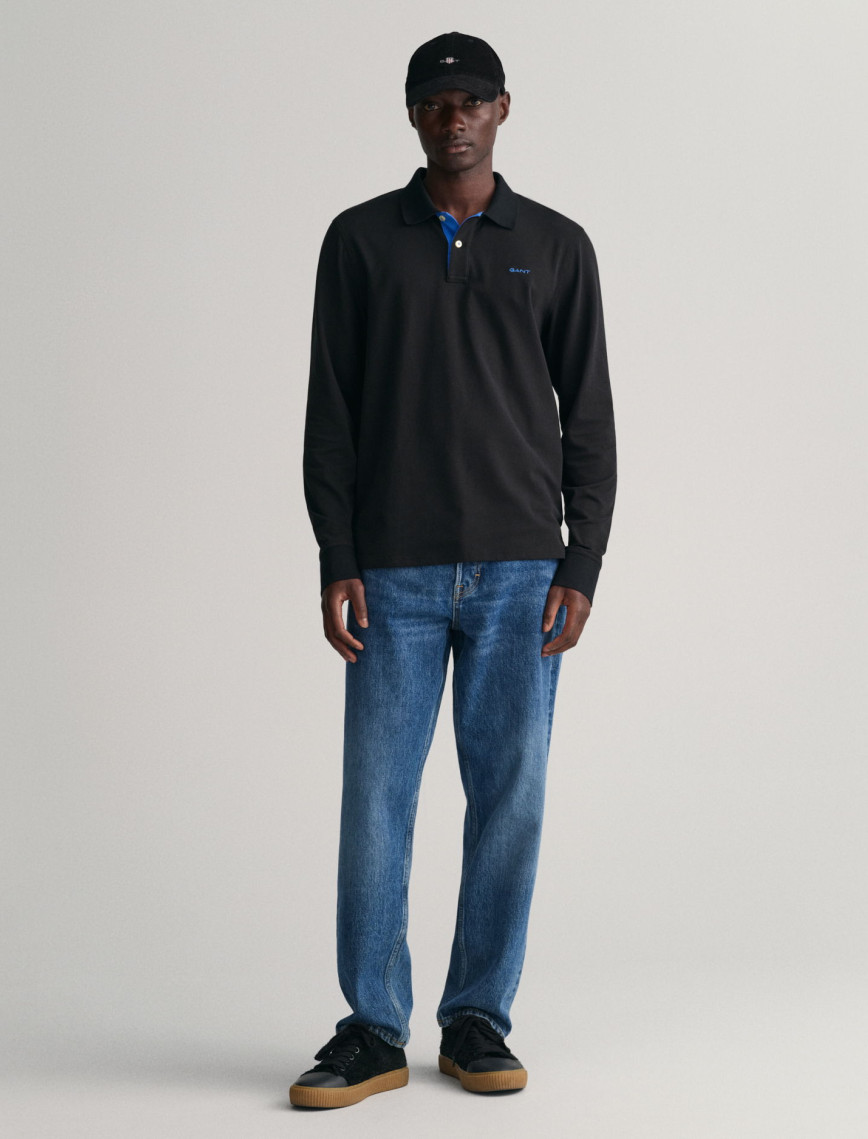 GANT Erkek Siyah Regular Fit Polo GANT Erkek Siyah Regular Fit Polo
