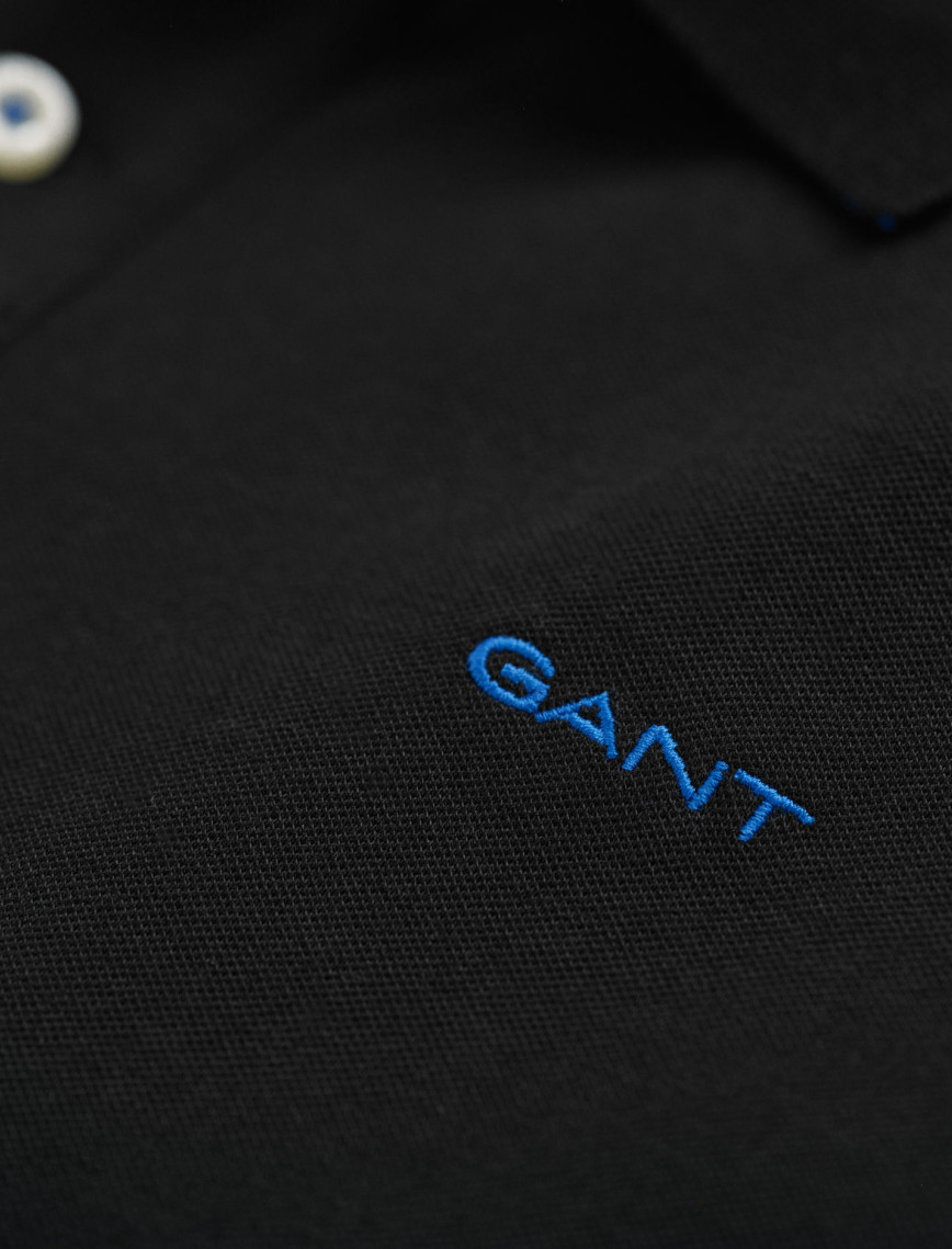 GANT Erkek Siyah Regular Fit Polo GANT Erkek Siyah Regular Fit Polo