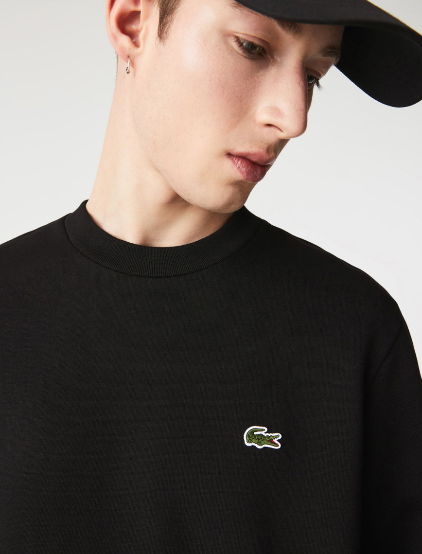 Lacoste Erkek Classic Fit Bisiklet Yaka Siyah Sweatshirt Lacoste Erkek Classic Fit Bisiklet Yaka Siyah Sweatshirt