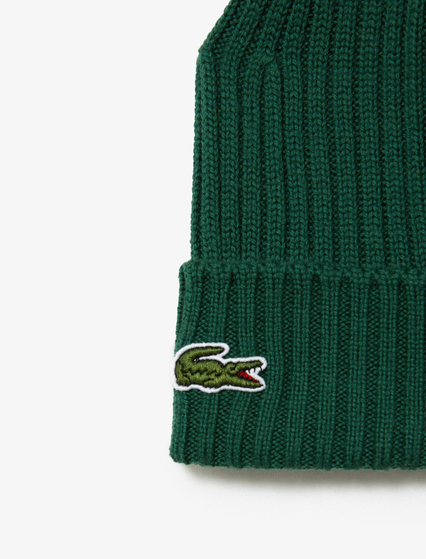 Lacoste Unisex Koyu Yeşil Bere Lacoste Unisex Koyu Yeşil Bere