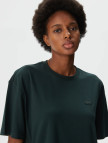 Lacoste Kadın Relaxed Fit Bisiklet Yaka Koyu Yeşil T-Shirt Lacoste Kadın Relaxed Fit Bisiklet Yaka Koyu Yeşil T-Shirt