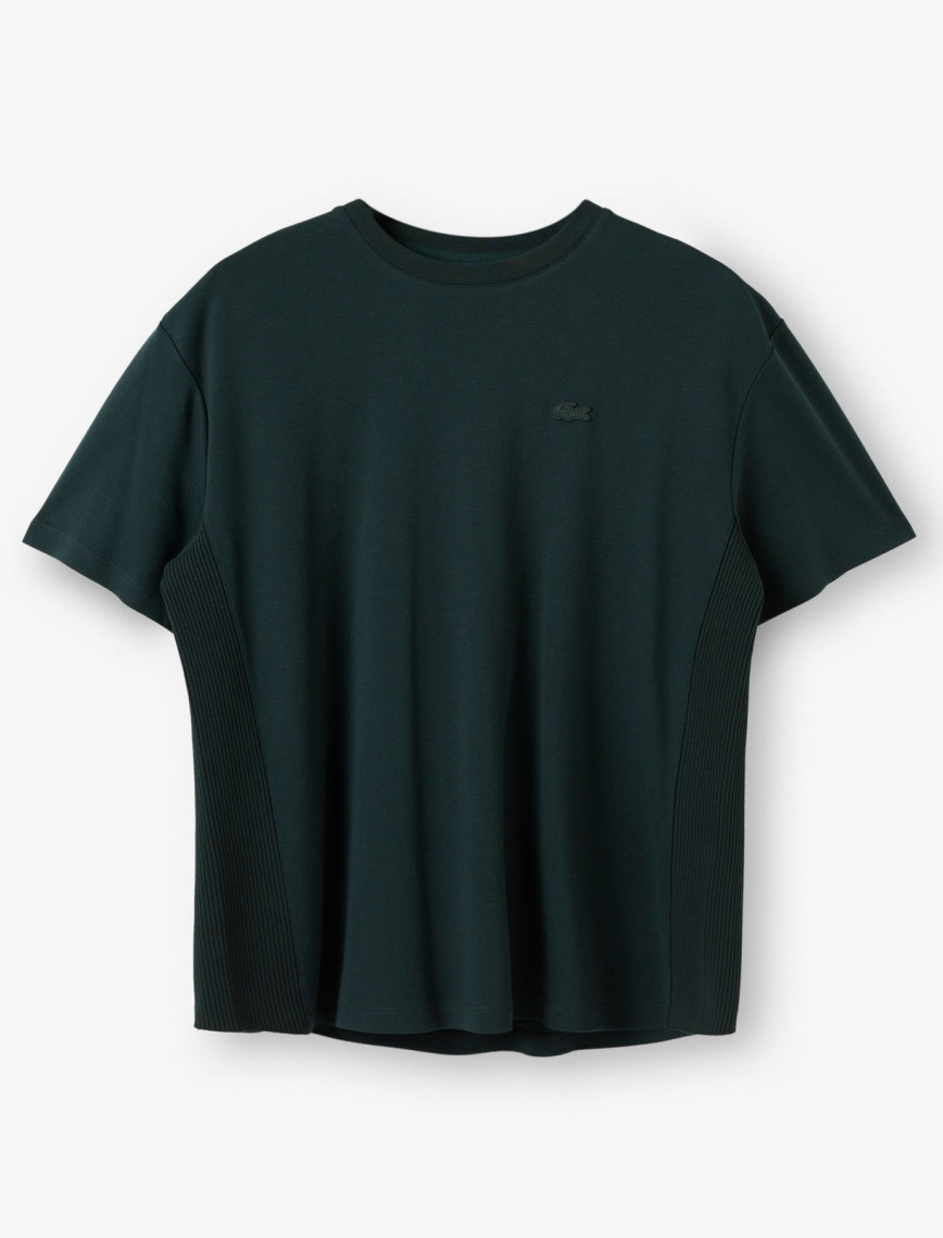 Lacoste Kadın Relaxed Fit Bisiklet Yaka Koyu Yeşil T-Shirt Lacoste Kadın Relaxed Fit Bisiklet Yaka Koyu Yeşil T-Shirt