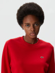 Lacoste Kadın Regular Fit Bisiklet Yaka Kırmızı Sweatshirt