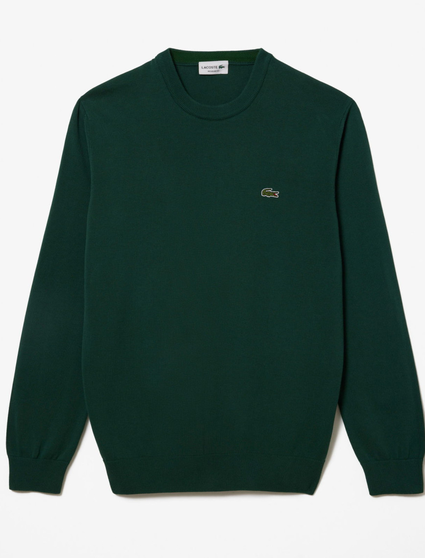 Lacoste Erkek Regular Fit Bisiklet Yaka Organik Pamuk Koyu Yeşil Kazak Lacoste Erkek Regular Fit Bisiklet Yaka Organik Pamuk Koyu Yeşil Kazak