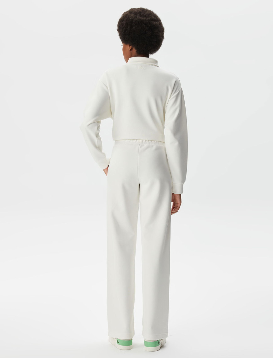 Lacoste Kadın Straight Fit Beyaz Eşofman Altı Lacoste Kadın Straight Fit Beyaz Eşofman Altı