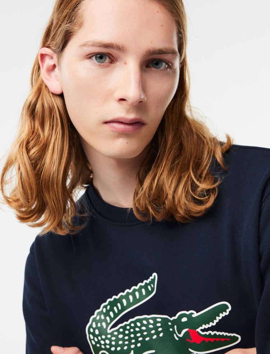 Lacoste Classic Fit Erkek Lacivert Sweatshirt Lacoste Classic Fit Erkek Lacivert Sweatshirt