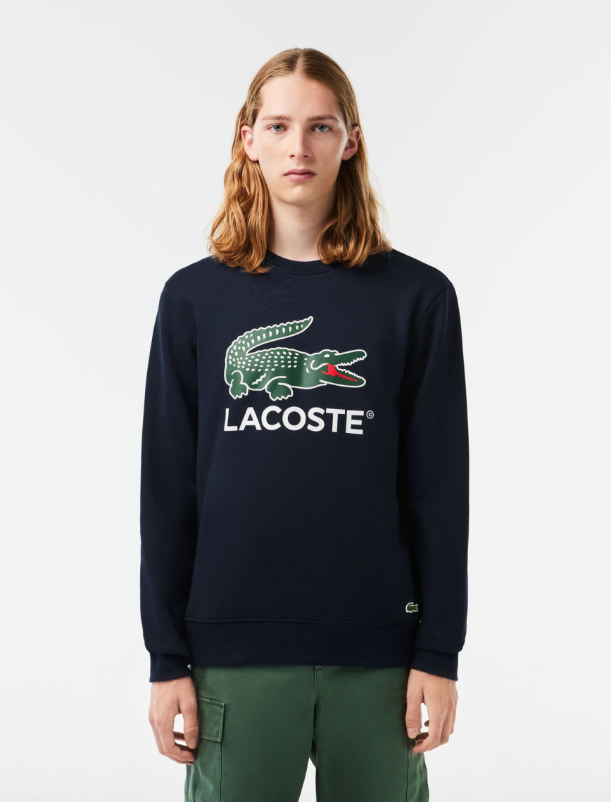Lacoste Classic Fit Erkek Lacivert Sweatshirt Lacoste Classic Fit Erkek Lacivert Sweatshirt