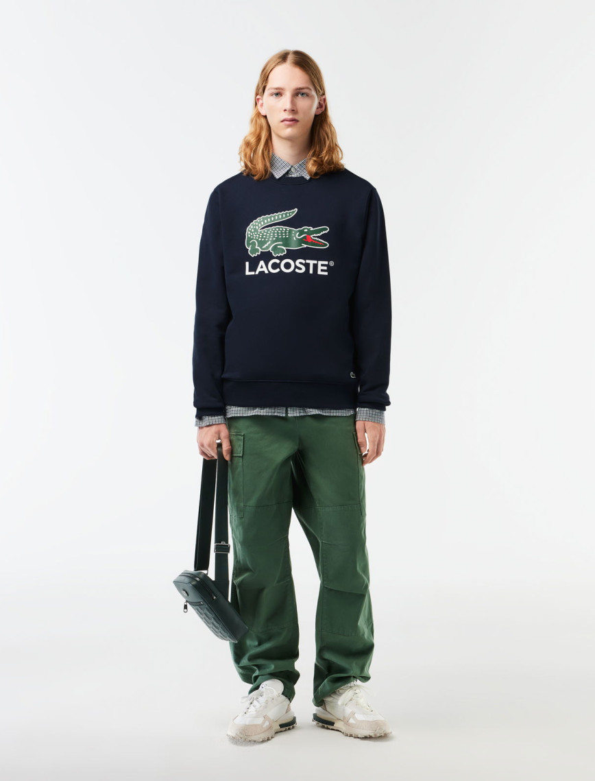 Lacoste Classic Fit Erkek Lacivert Sweatshirt Lacoste Classic Fit Erkek Lacivert Sweatshirt