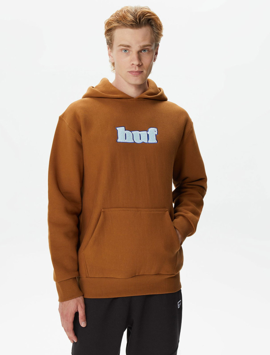 HUF Madison Heavyweight Erkek Kahverengi Hoodie HUF Madison Heavyweight Erkek Kahverengi Hoodie