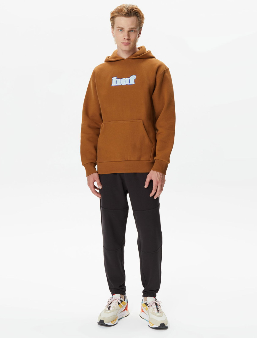 HUF Madison Heavyweight Erkek Kahverengi Hoodie HUF Madison Heavyweight Erkek Kahverengi Hoodie