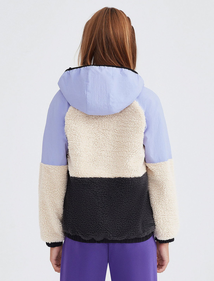 Skechers Outdoor Fleece Full Zip Sherpa Çocuk Mor Eşofman Üstü Skechers Outdoor Fleece Full Zip Sherpa Çocuk Mor Eşofman Üstü