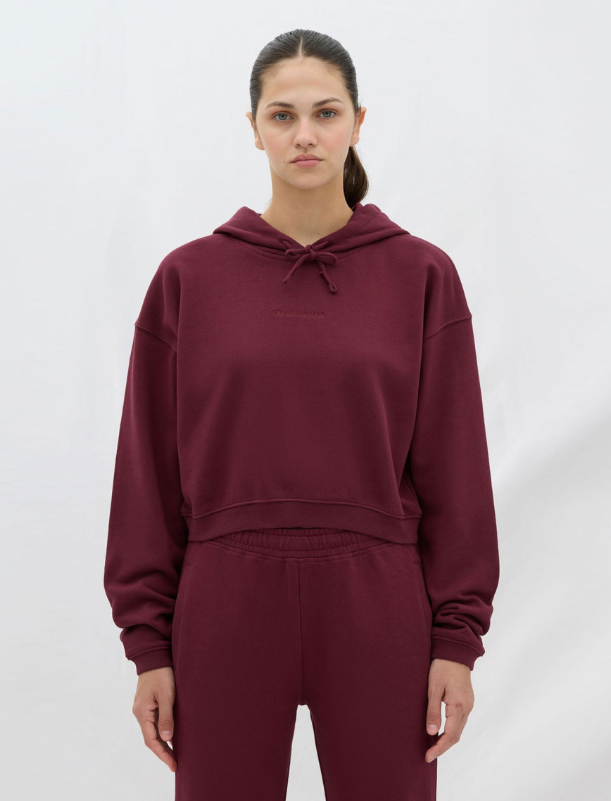 Les Benjamins Essential Kadın Bordo Hoodie Les Benjamins Essential Kadın Bordo Hoodie