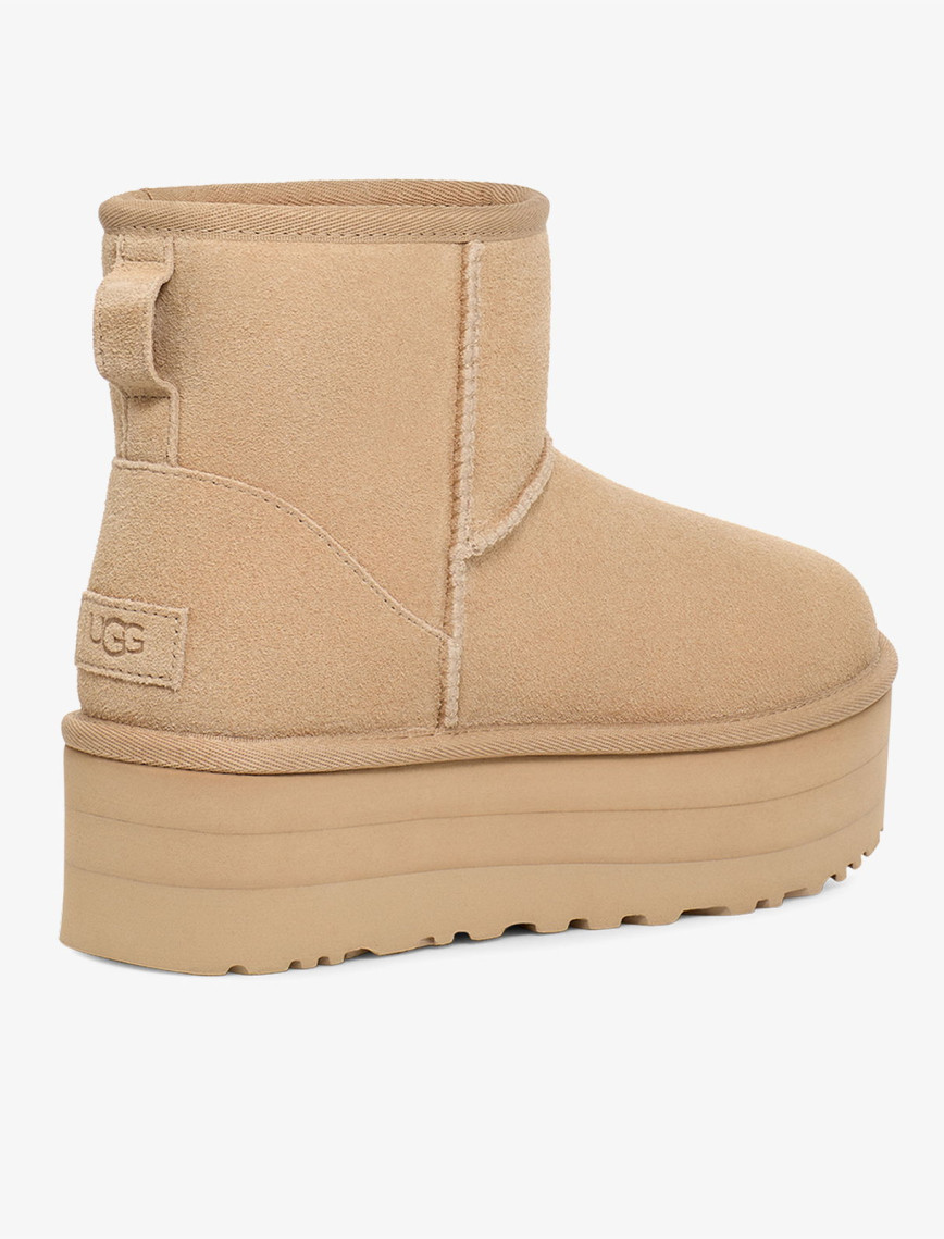 UGG Australia Classic Mini Platform Kadın Krem Bot UGG Australia Classic Mini Platform Kadın Krem Bot