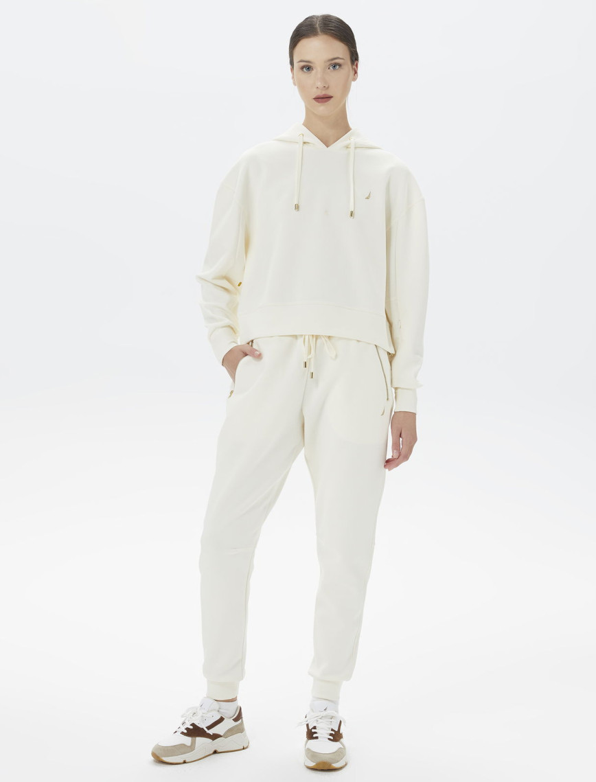 Nautica Kadın Kırık Beyaz Relaxed Fit Eşofman Altı Nautica Kadın Kırık Beyaz Relaxed Fit Eşofman Altı