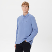 Nautica Erkek Mavi Classic Fit Uzun Kollu Polo Nautica Erkek Mavi Classic Fit Uzun Kollu Polo
