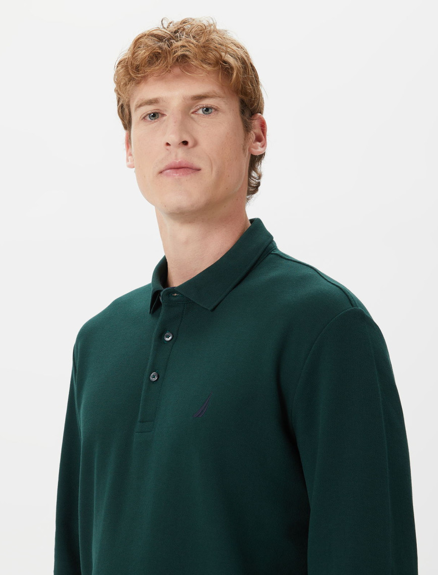 Nautica Erkek Yeşil Classic Fit Uzun Kollu Polo Nautica Erkek Yeşil Classic Fit Uzun Kollu Polo