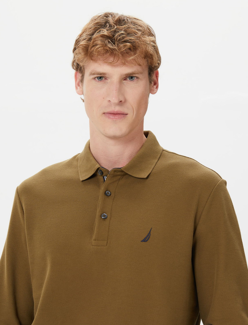 Nautica Erkek Yeşil Classic Fit Uzun Kollu Polo Nautica Erkek Yeşil Classic Fit Uzun Kollu Polo
