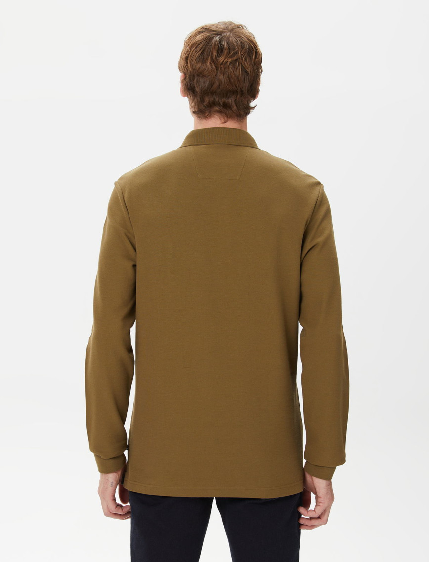 Nautica Erkek Yeşil Classic Fit Uzun Kollu Polo Nautica Erkek Yeşil Classic Fit Uzun Kollu Polo