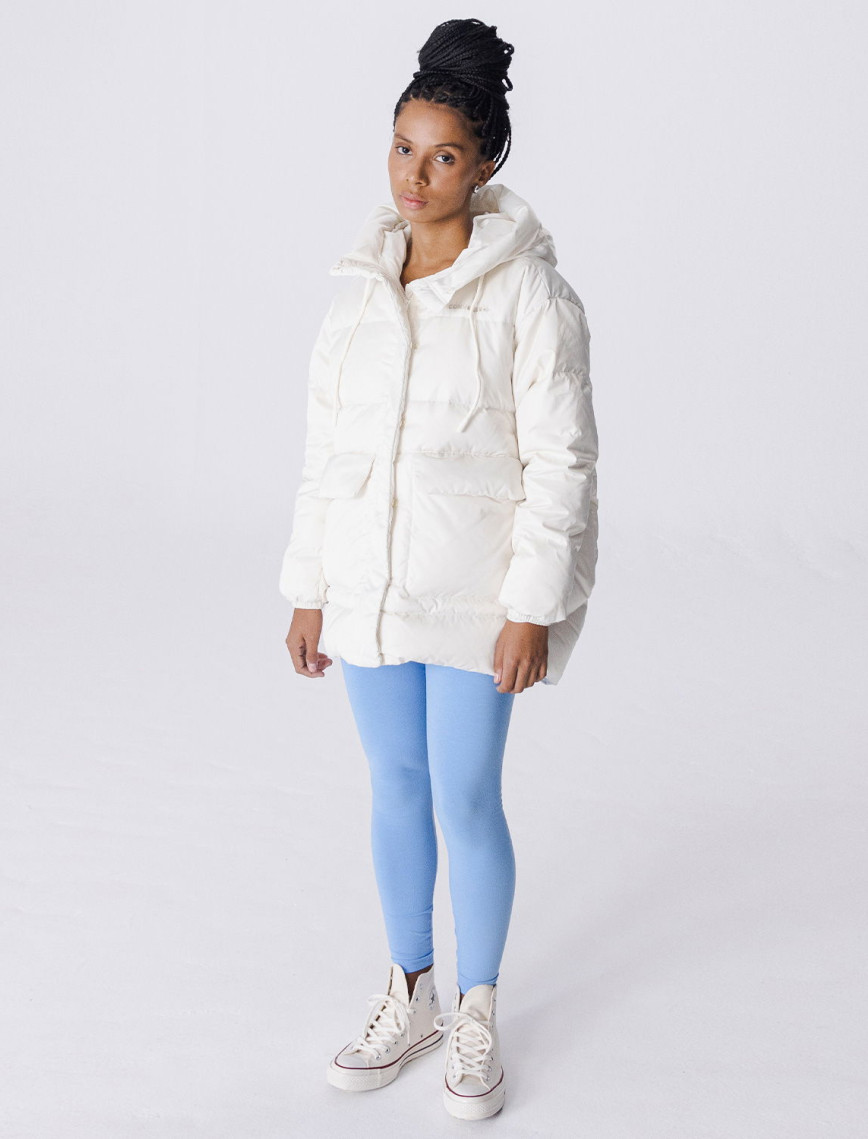 Converse Fashion Mid Down Kadın Beyaz Mont Converse Fashion Mid Down Kadın Beyaz Mont
