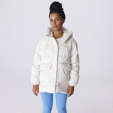 Converse Fashion Mid Down Kadın Beyaz Mont Converse Fashion Mid Down Kadın Beyaz Mont