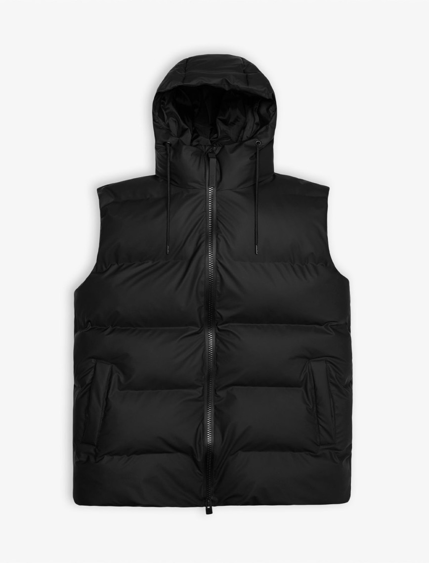 Rains Alta Puffer Vest W3T2 Unisex Siyah Mont