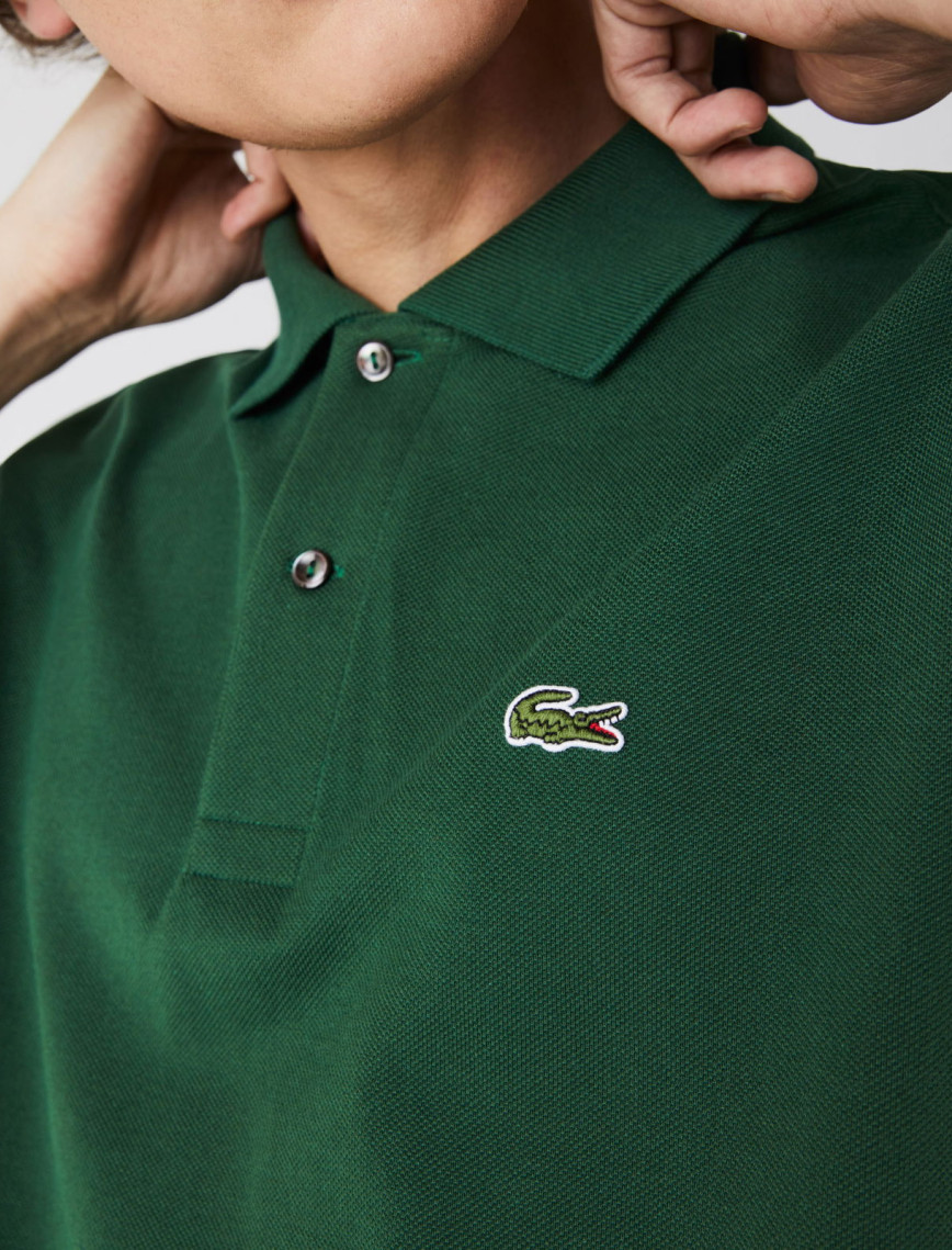 Lacoste L.12.12 Erkek Classic Fit Yeşil Polo Lacoste L.12.12 Erkek Classic Fit Yeşil Polo