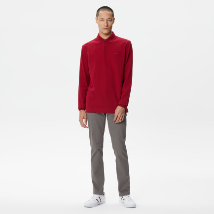 Lacoste Paris Erkek Regular Fit Uzun Kollu Bordo Polo Lacoste Paris Erkek Regular Fit Uzun Kollu Bordo Polo