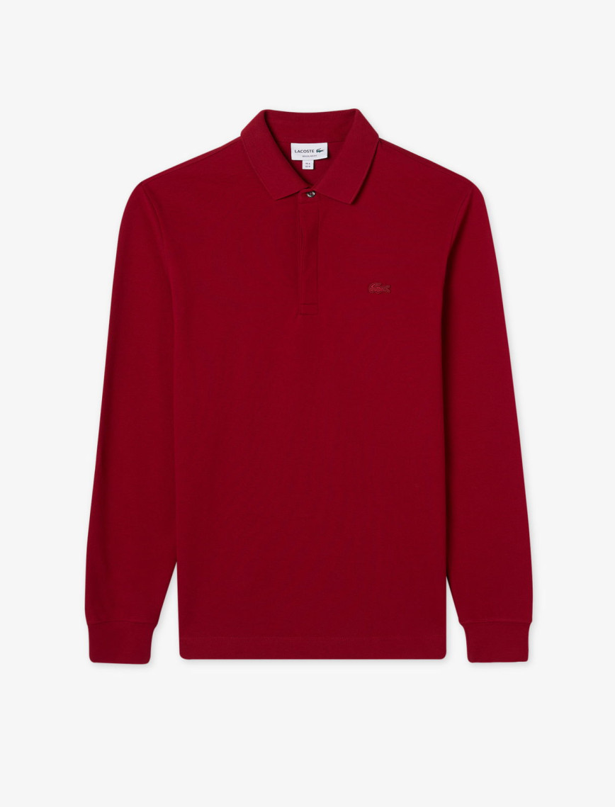 Lacoste Paris Erkek Regular Fit Uzun Kollu Bordo Polo Lacoste Paris Erkek Regular Fit Uzun Kollu Bordo Polo
