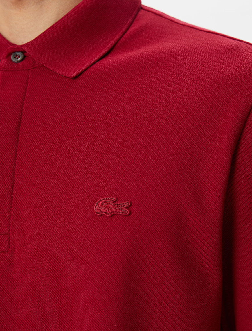 Lacoste Paris Erkek Regular Fit Uzun Kollu Bordo Polo Lacoste Paris Erkek Regular Fit Uzun Kollu Bordo Polo