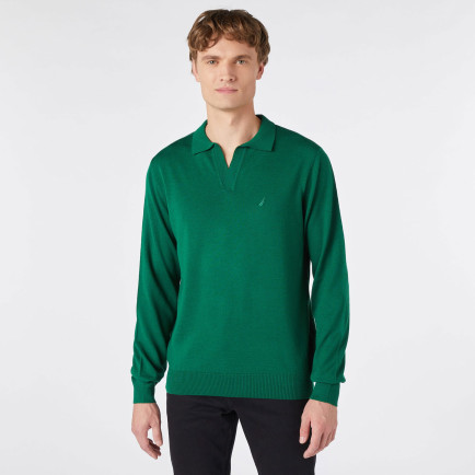 Nautica Erkek Yeşil Standart Fit Polo Yaka Triko Nautica Erkek Yeşil Standart Fit Polo Yaka Triko