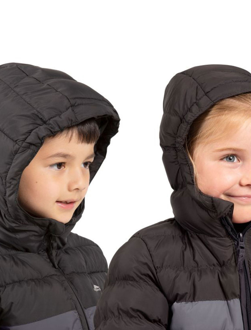Trespass Oskar - Kids Padded Unisex Çocuk Siyah Outdoor Ceketi Trespass Oskar - Kids Padded Unisex Çocuk Siyah Outdoor Ceketi