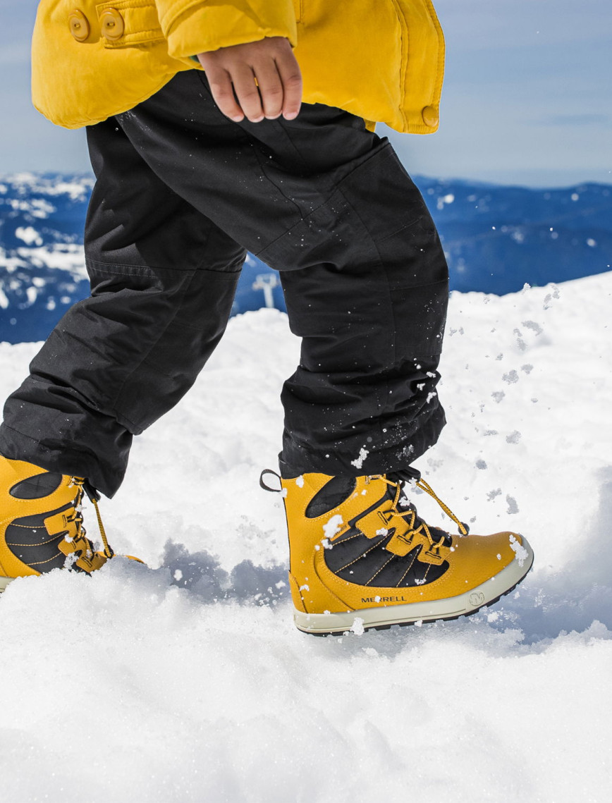 Merrell Snow Bank 4.0 Waterproof Unisex Çocuk Sarı Bot Merrell Snow Bank 4.0 Waterproof Unisex Çocuk Sarı Bot